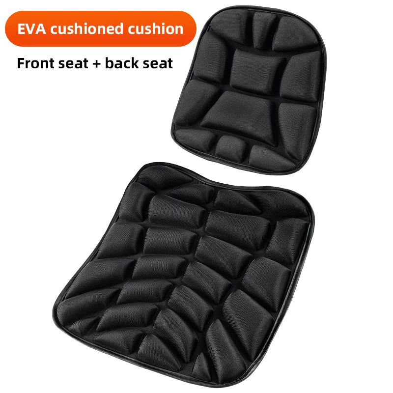 2 Pack Motorcycle Seat Pad 3D Comfort Gel Cushion Seat Breathable Universal Shock Absorbing Seat Cover for Advanced Mountain