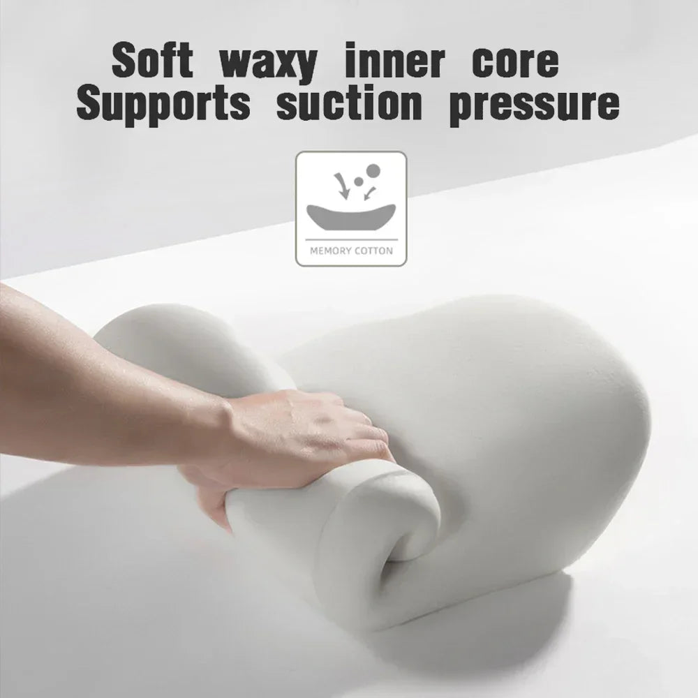 Memory Foam Car Neck Pillow & Lumbar Support Cushion – Driver Comfort Set