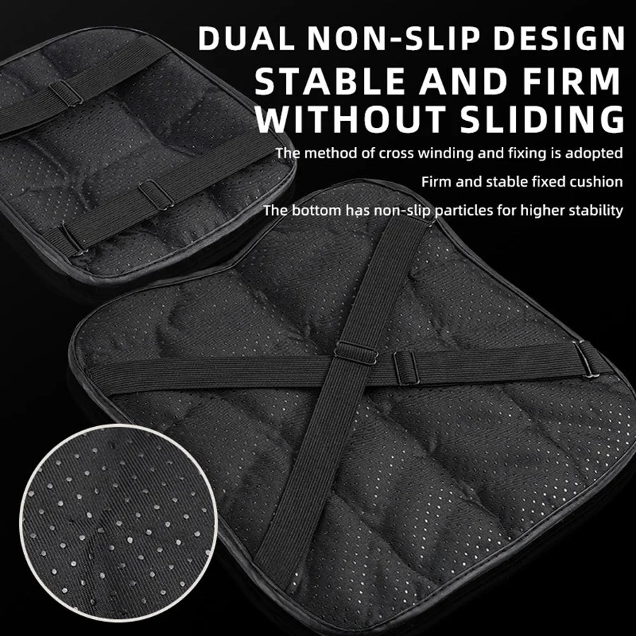 2 Pack Motorcycle Seat Pad 3D Comfort Gel Cushion Seat Breathable Universal Shock Absorbing Seat Cover for Advanced Mountain