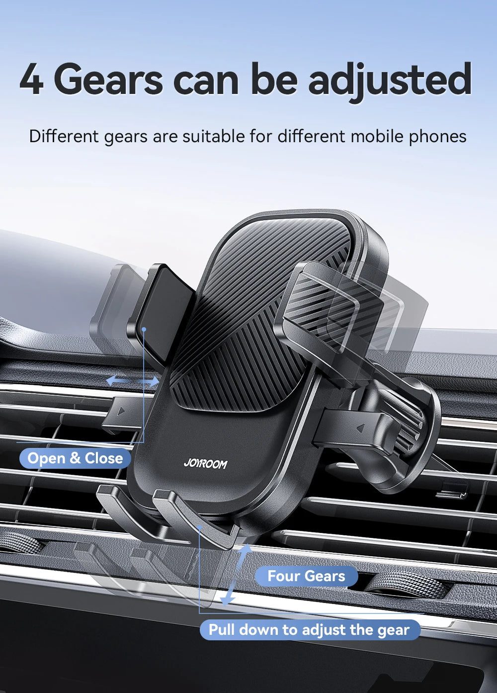 Joyroom 360° Car Phone Mount – Air Vent Holder | One-Hand Operation | Fits 4.7–6.9" Phones