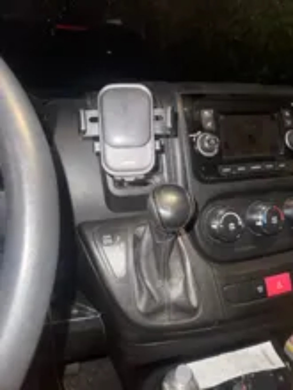 NIRA support installed in a vehicle interior