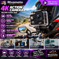RivoMoto 4K Action Camera – portada oficial violeta con fotos reales
