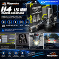 RivoMoto H4 LED Mini Projector Headlight Bulbs