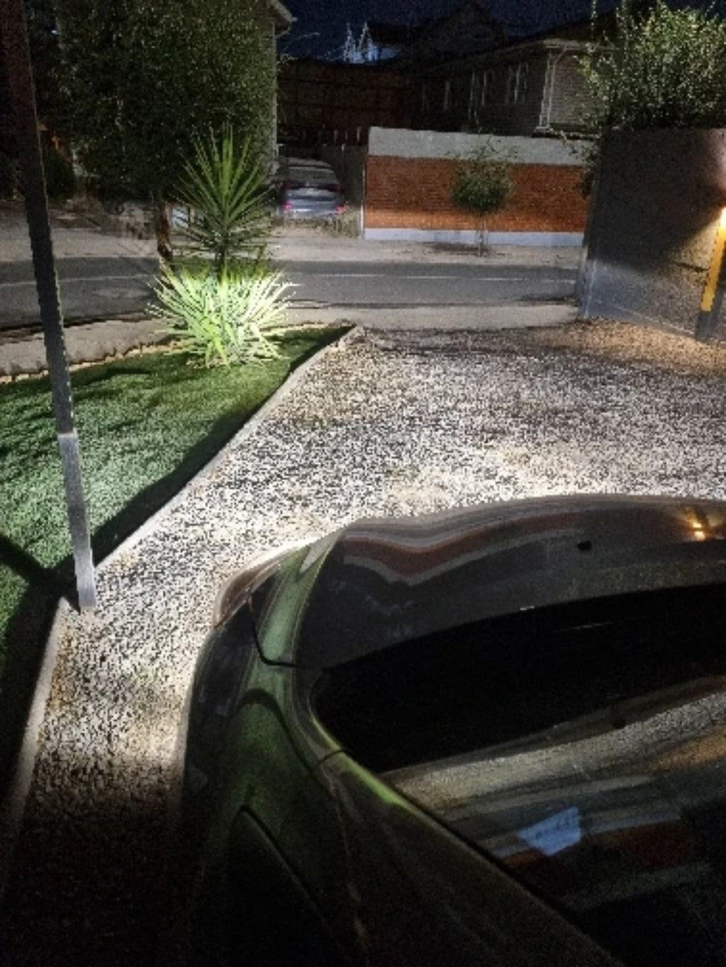 RivoMoto LED headlight bulbs real nighttime light result
