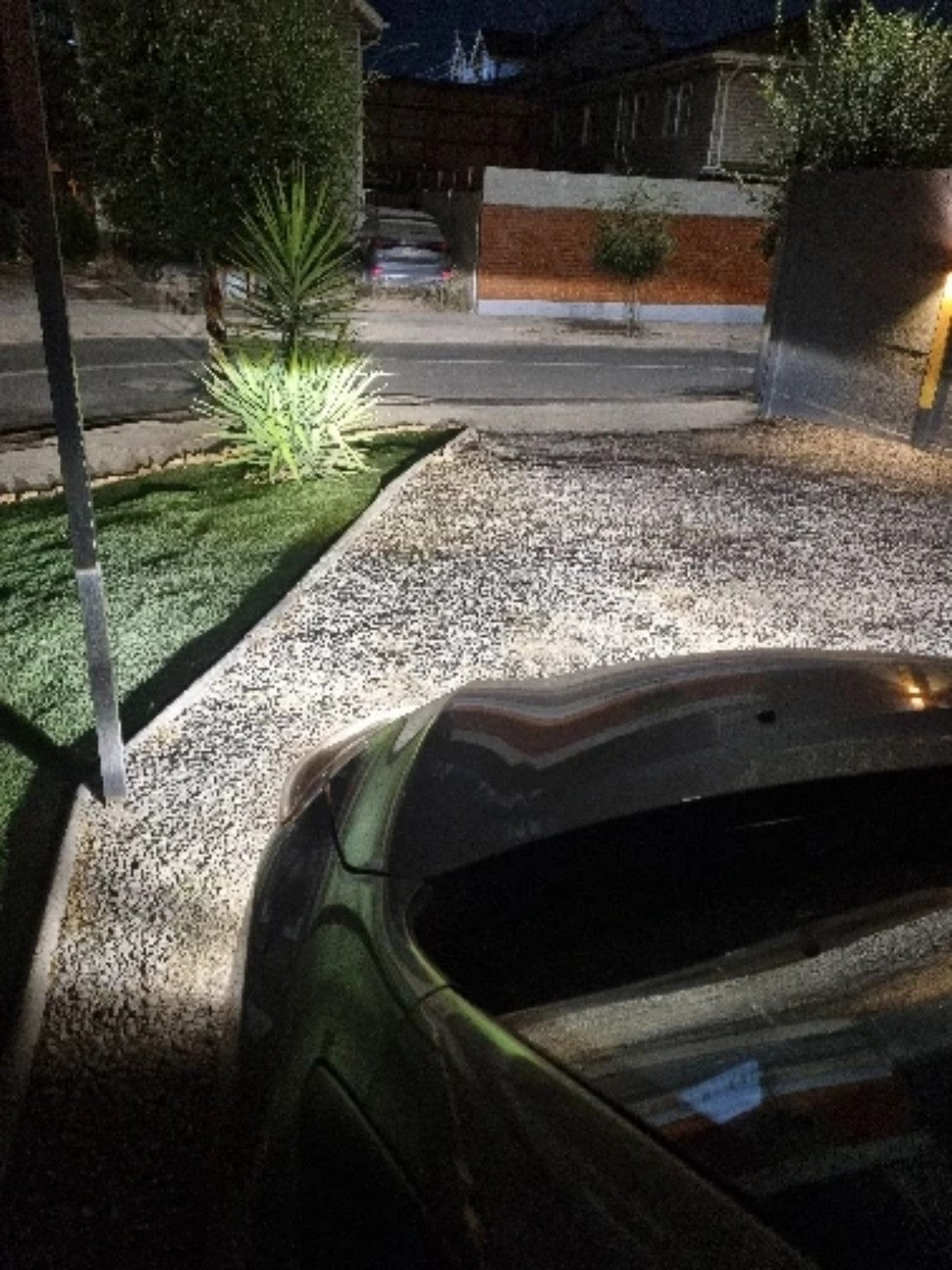 RivoMoto LED headlight bulbs real nighttime light result
