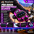PRO Biker Motorcycle Gloves – portada violeta oficial aprobada