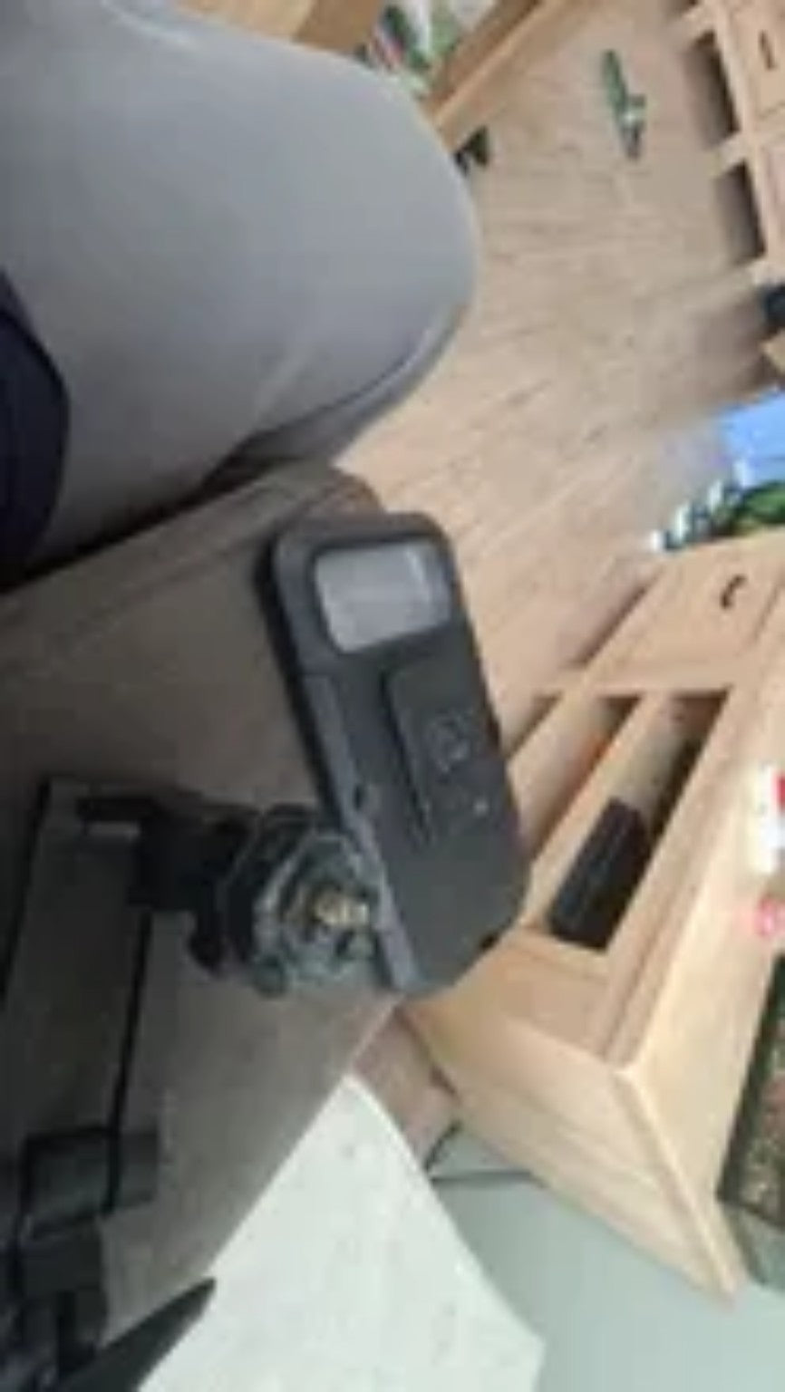 Waterproof motorcycle phone holder mounted on a motorcycle setup