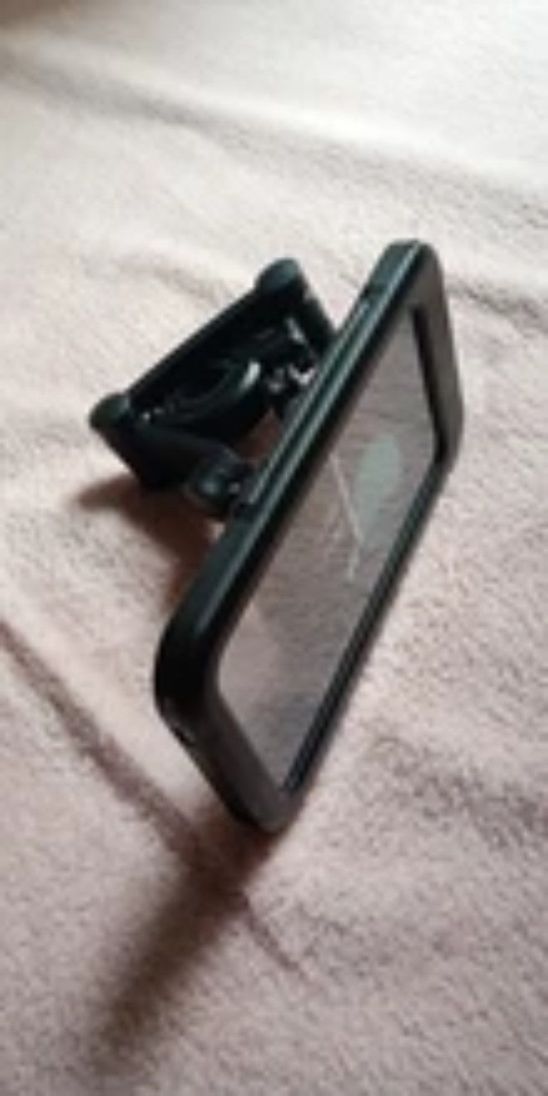 Waterproof motorcycle phone holder real product close-up